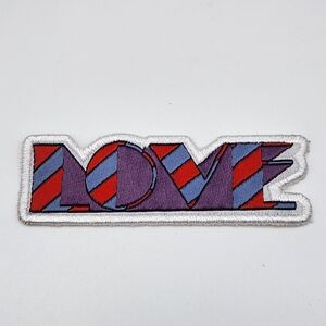 Beatles Inapired LOVE Patch - Red, Purple, and Blue